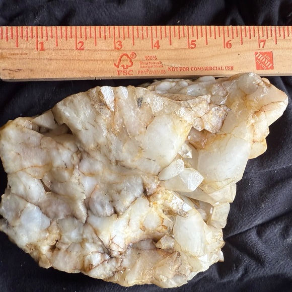 Natural Arkansas Large Quartz Crystal Cluster! Leave as is or soak to make white - Picture 7 of 8